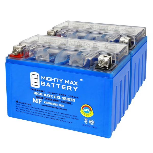 YTX9-BSGEL 12V 8AH GEL Replacement Battery compatible with Honda CBR600F F3 95-98 - 2PK, Mighty Max Battery, Mfr#: MAX4013520